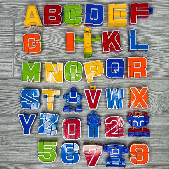 Vintage Lot of Transforming Alphabet Alphabot Robots Toy Educational Learning 34 - Picture 8 of 10